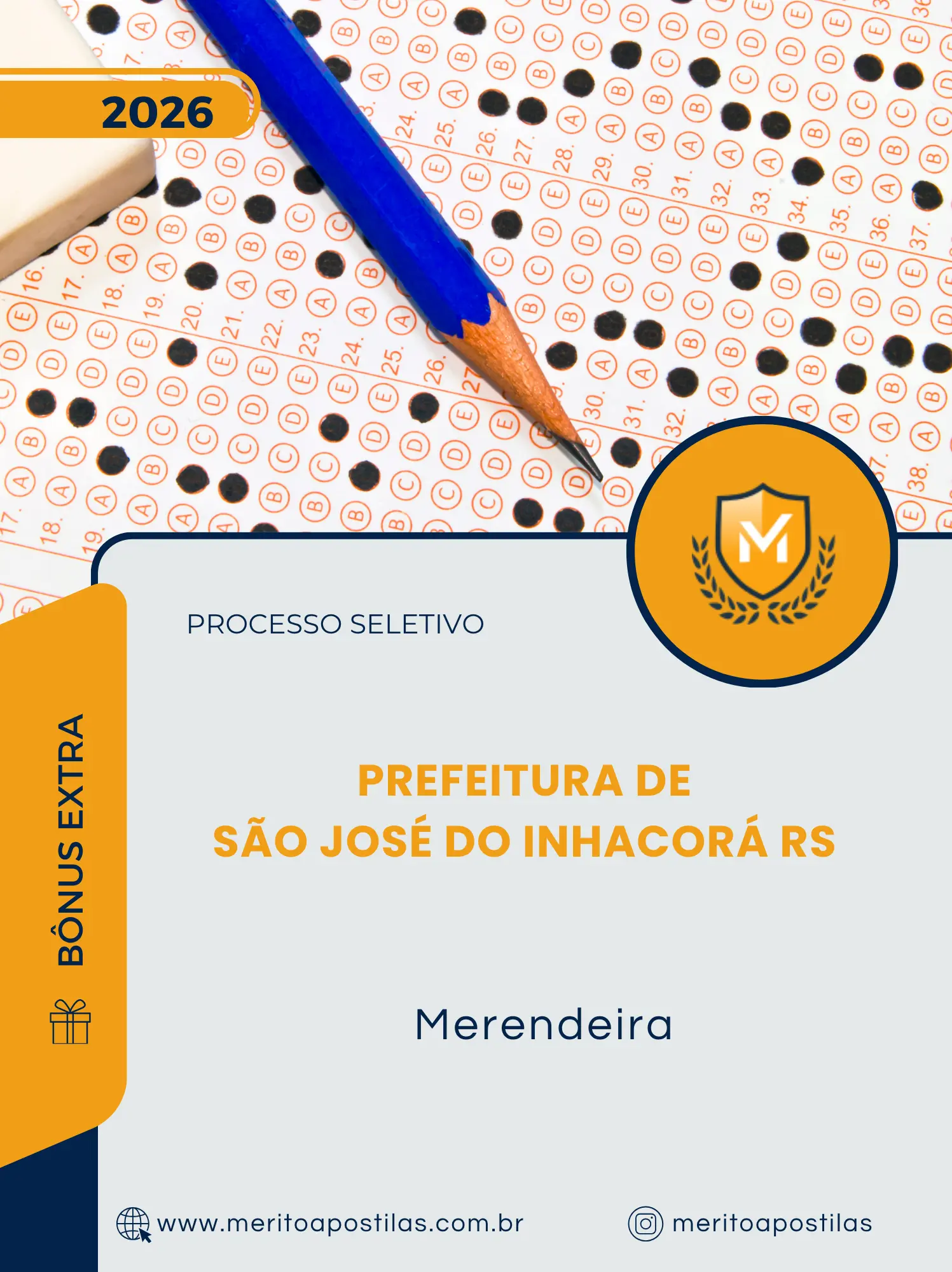 Apostila Merendeira Prefeitura de São José do Inhacorá RS 2026
