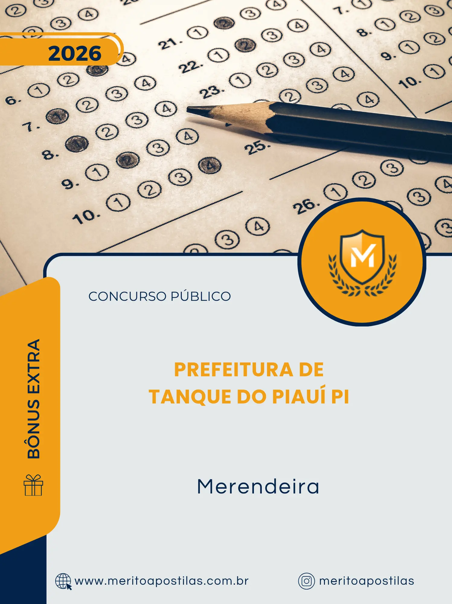 Apostila Merendeira Prefeitura de Tanque do Piauí PI 2026