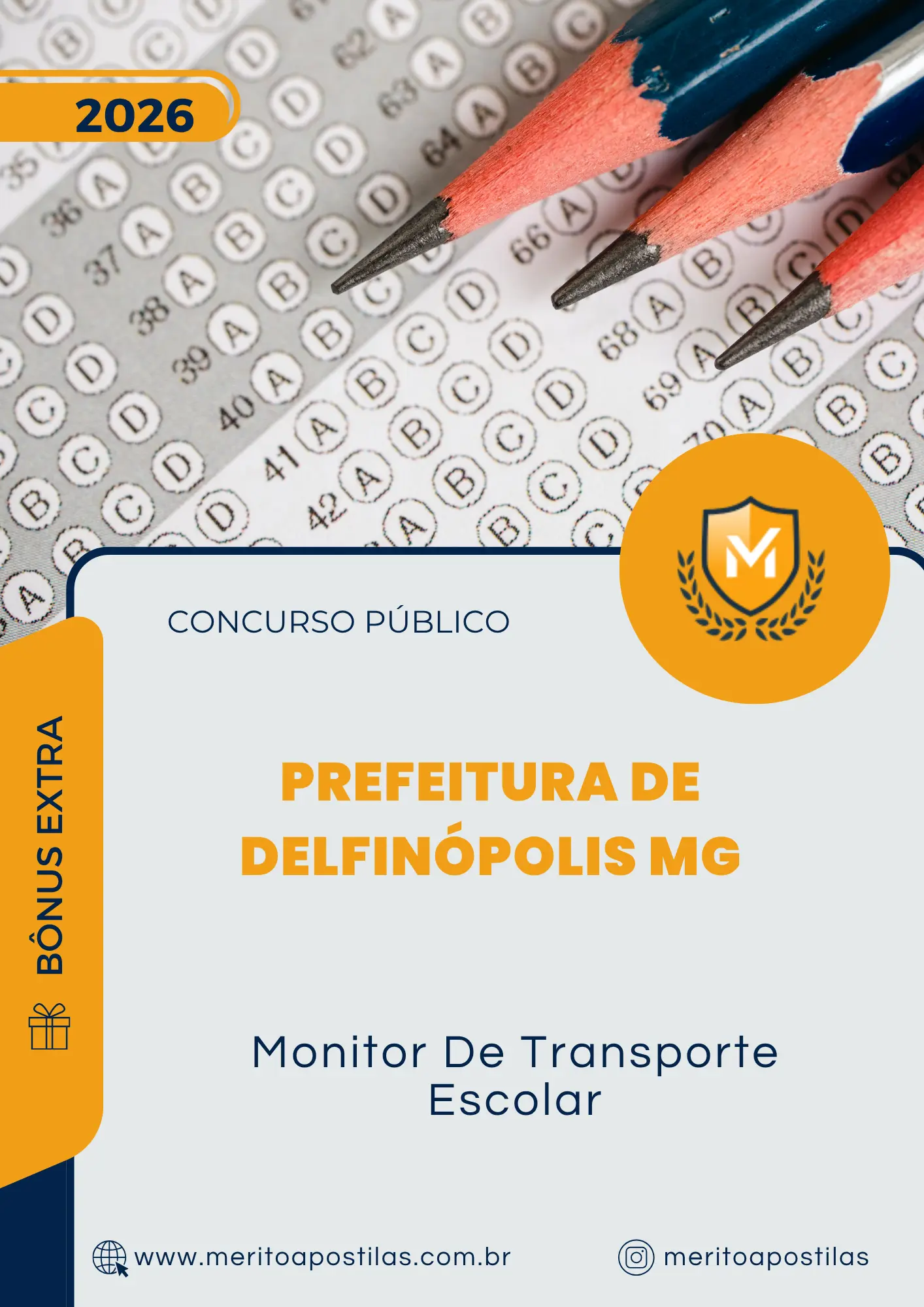 Apostila Monitor De Transporte Escolar Prefeitura de Delfinópolis MG 2026