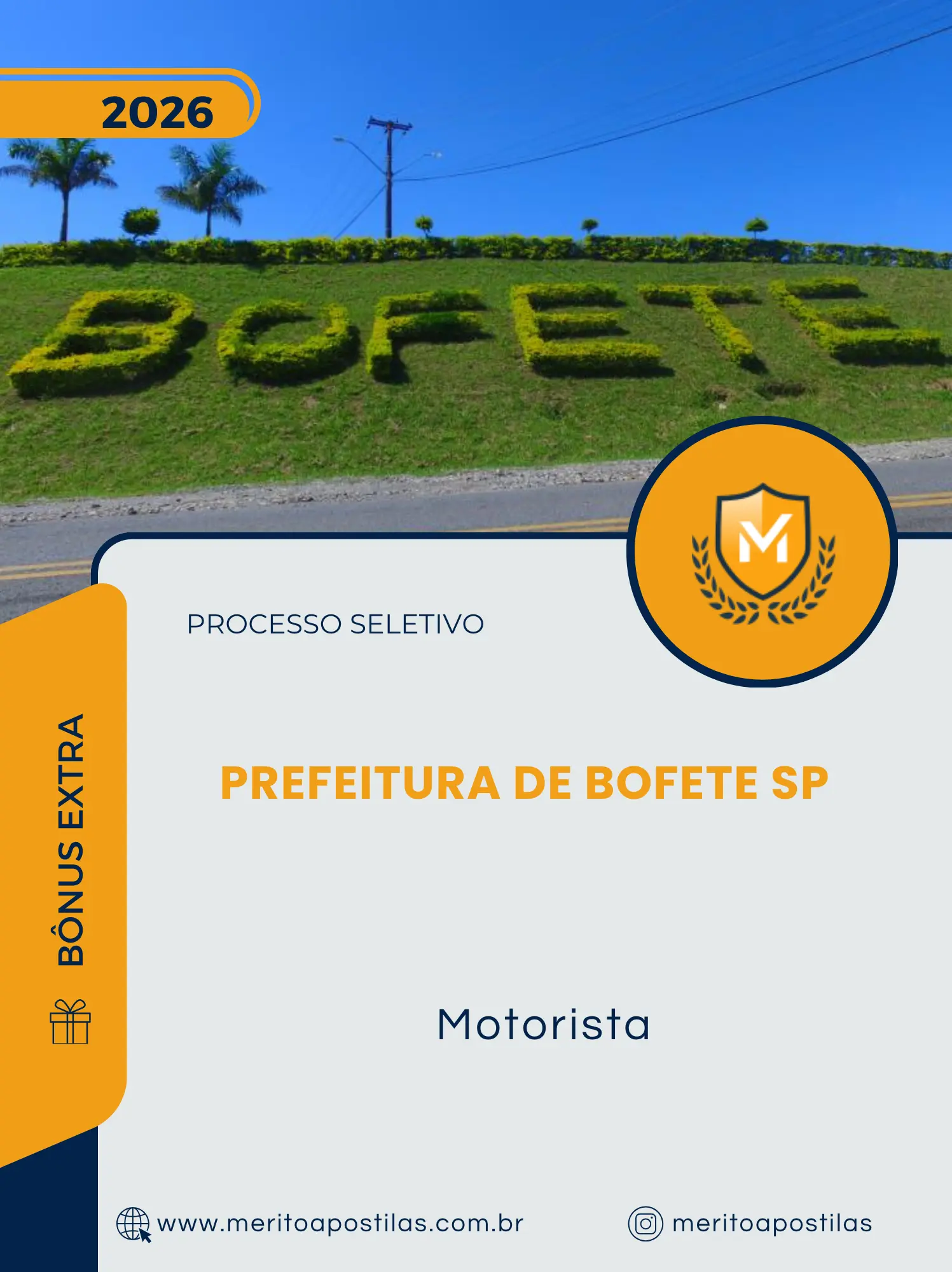 Apostila Motorista Prefeitura de Bofete SP 2026