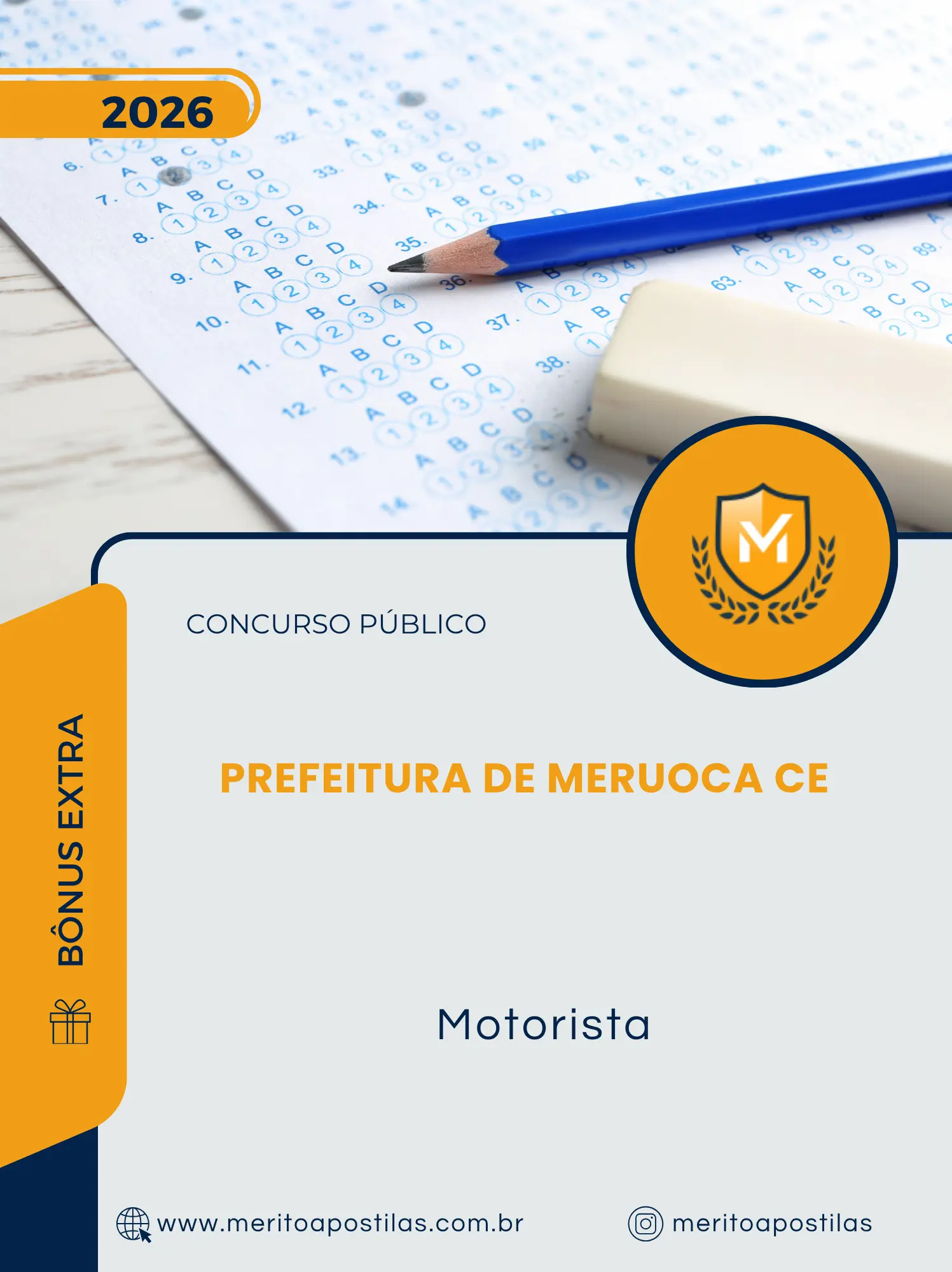 Apostila Motorista Prefeitura de Meruoca CE 2026