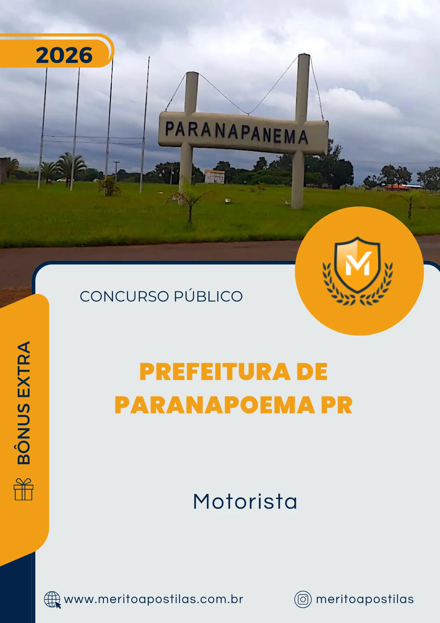 Apostila Motorista Prefeitura de Paranapoema PR 2026