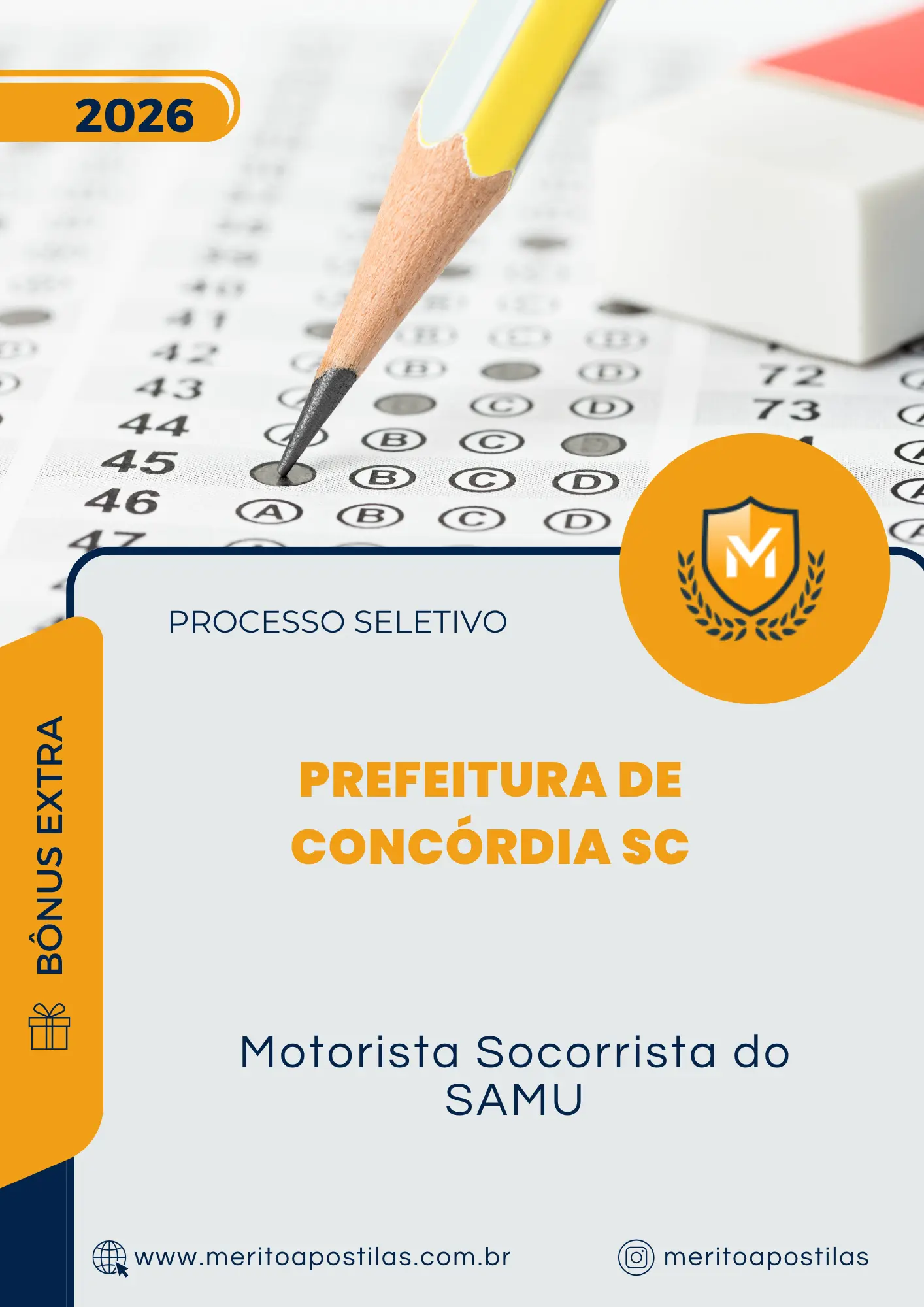 Apostila Motorista Socorrista do SAMU Prefeitura de Concórdia SC 2026