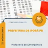 Apostila Motorista de Emergência Prefeitura de Iporã PR 2026