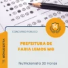 Apostila Nutricionista 30 Horas Prefeitura de Faria Lemos MG 2026