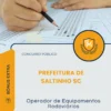 Apostila Operador de Equipamentos Rodoviários Prefeitura de Saltinho SC 2026
