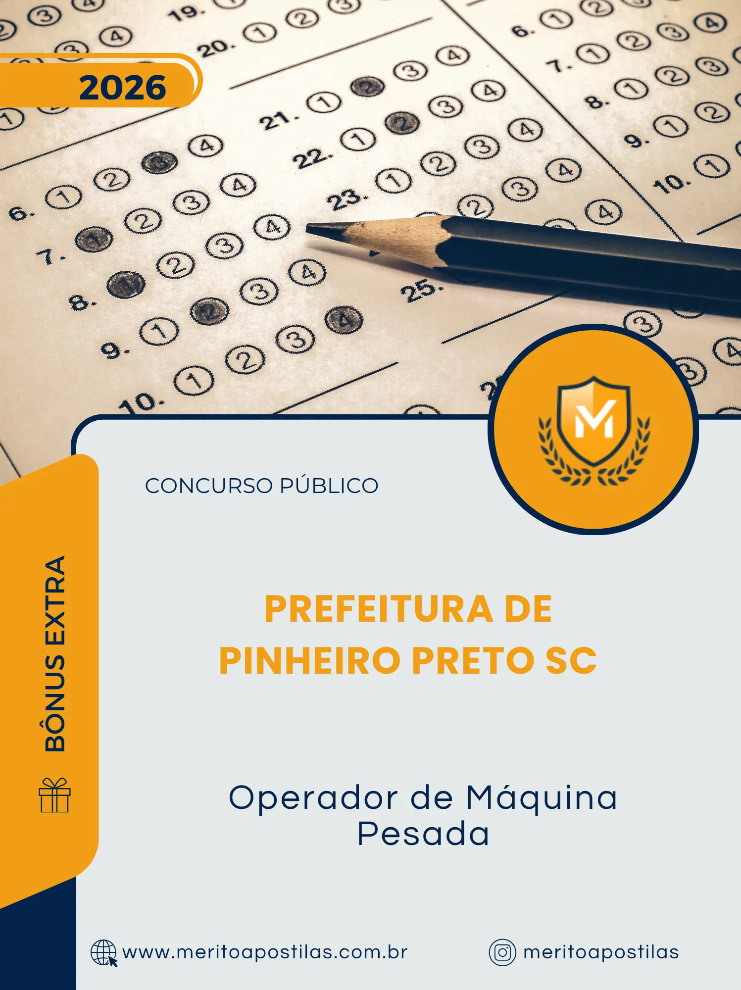 Apostila Operador de Máquina Pesada Prefeitura de Pinheiro Preto SC 2026