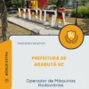 Apostila Operador de Máquinas Rodoviárias Prefeitura de Arabutã SC 2026