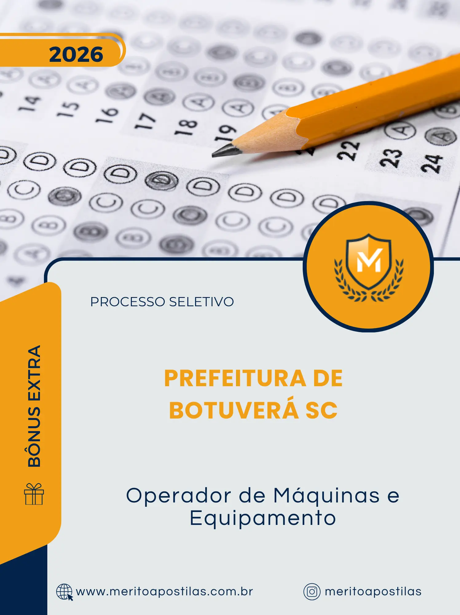 Apostila Operador de Máquinas e Equipamento Prefeitura de Botuverá SC 2026