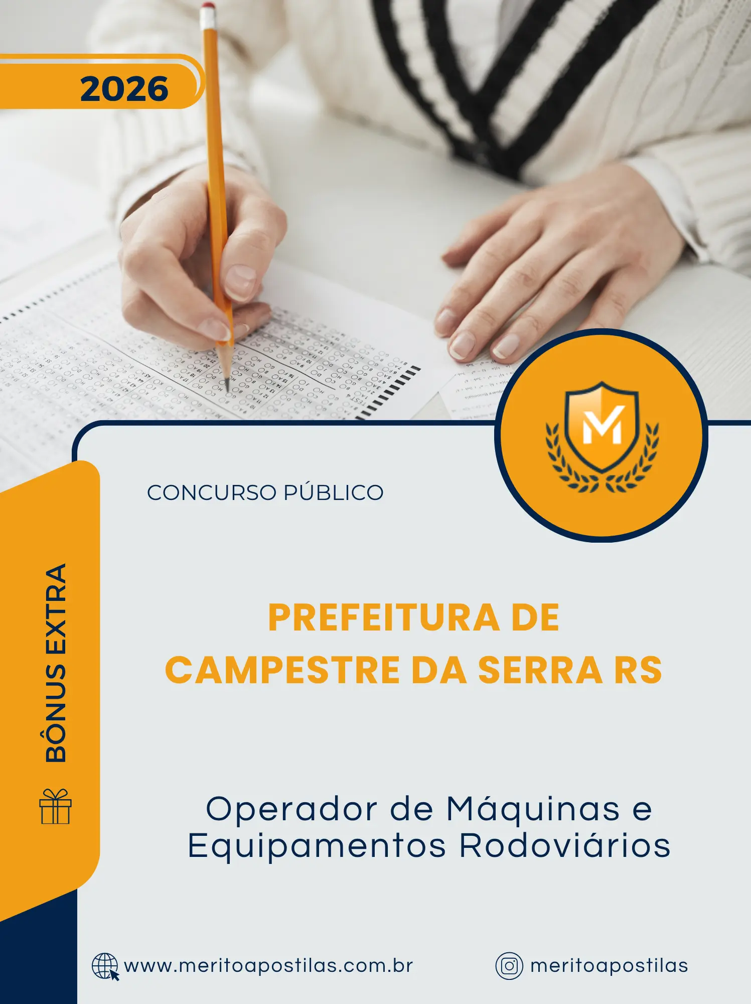Apostila Operador de Máquinas e Equipamentos Rodoviários Prefeitura de Campestre da Serra RS 2026