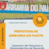 Apostila Operador de Máquinas e Equipamentos de Elevação Prefeitura de Ariranha do Ivaí PR 2026