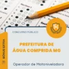 Apostila Operador de Motoniveladora Prefeitura de Água Comprida MG 2026