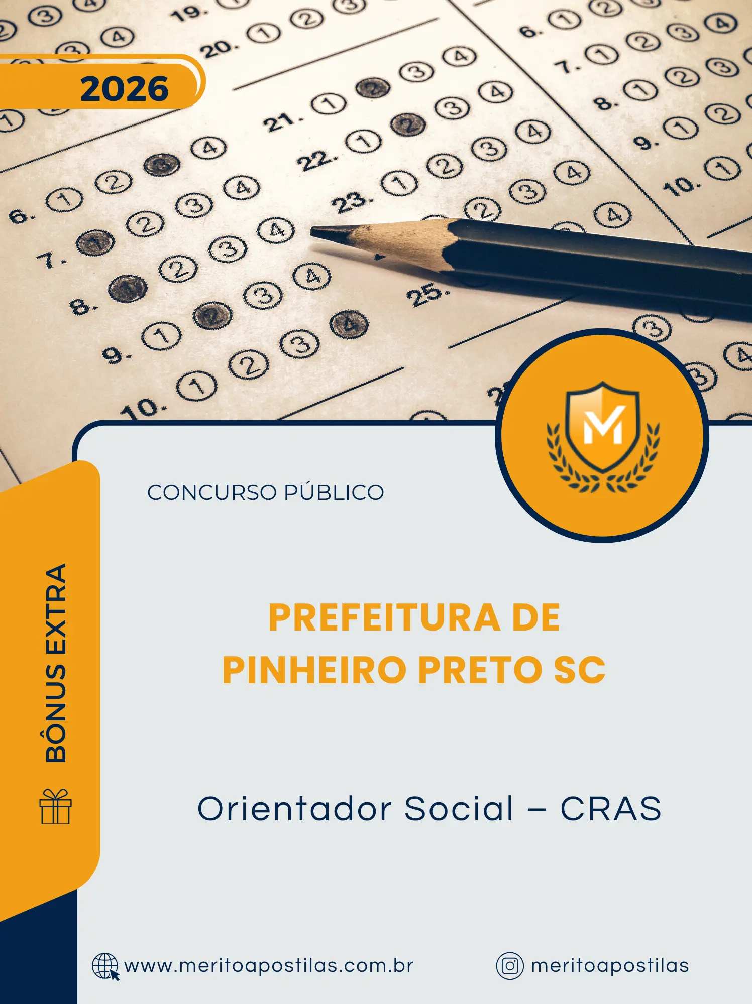 Apostila Orientador Social CRAS Prefeitura de Pinheiro Preto SC 2026