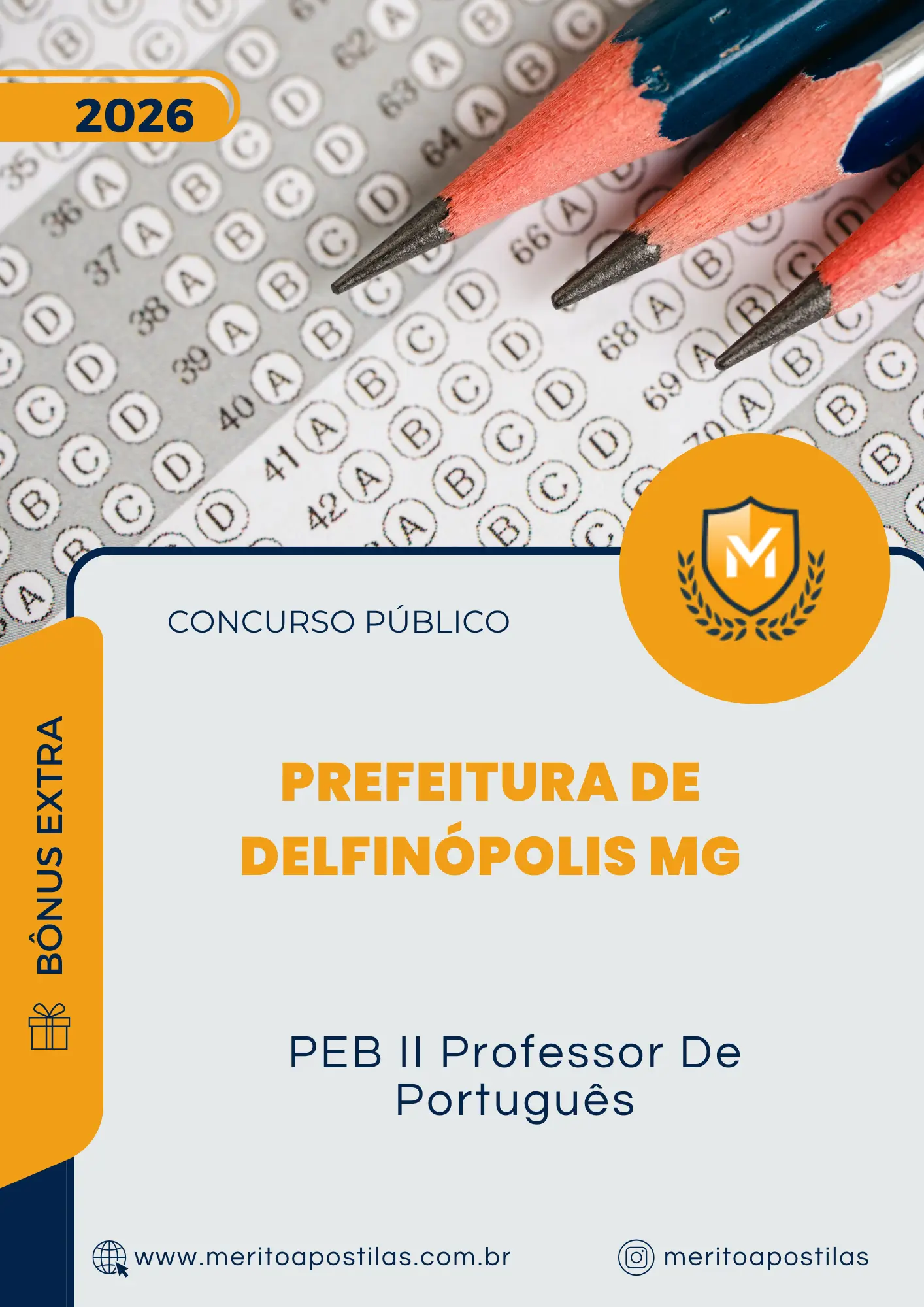 Apostila PEB II Professor De Português Prefeitura de Delfinópolis MG 2026
