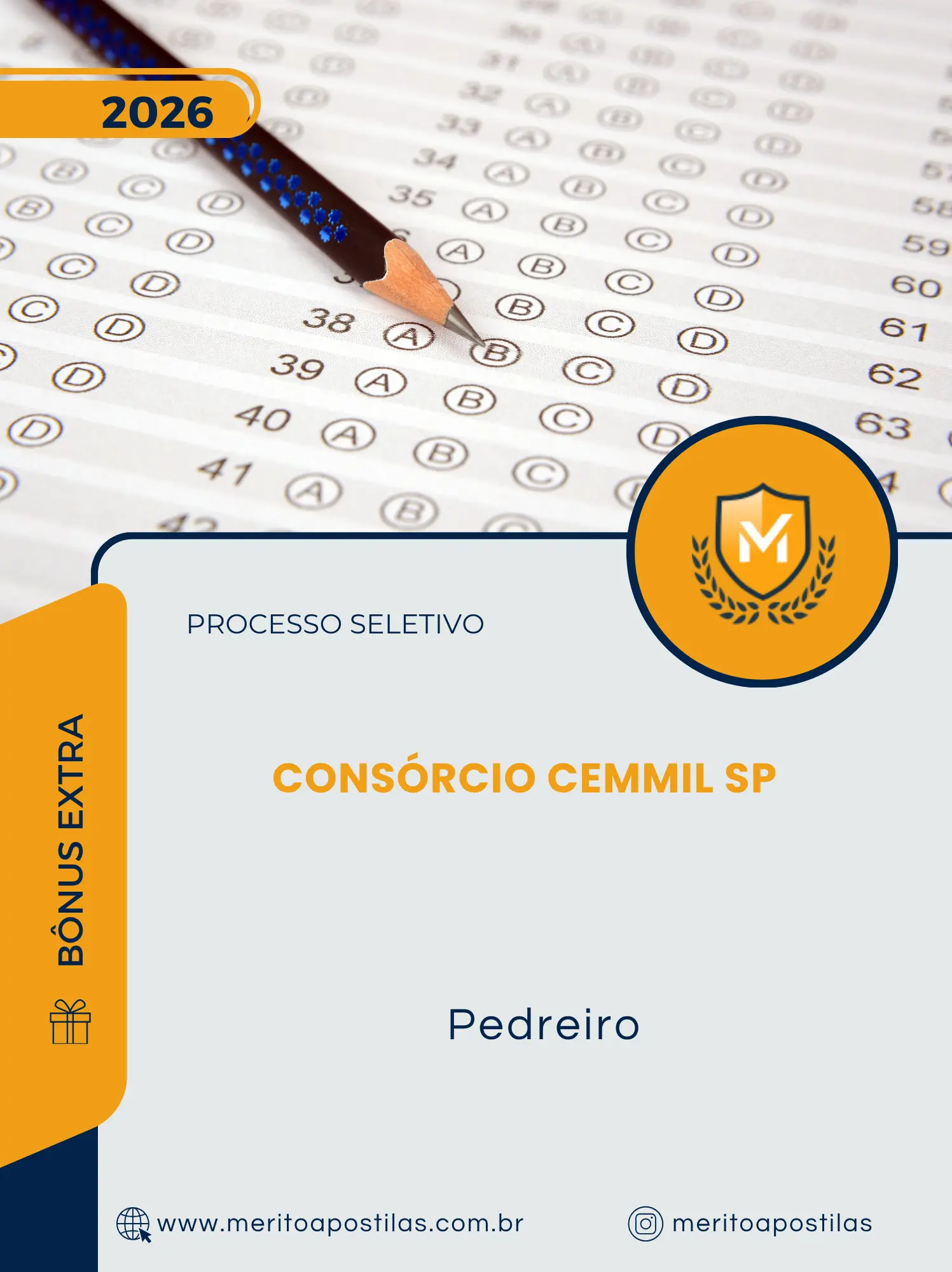 Apostila Pedreiro Processo Seletivo Consórcio CEMMIL SP 2026