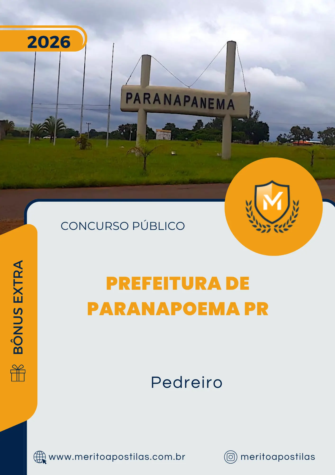 Apostila Pedreiro Prefeitura de Paranapoema PR 2026