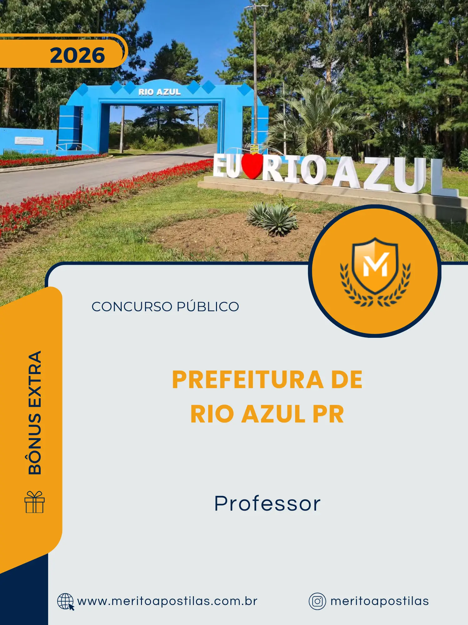 Apostila Professor Prefeitura de Rio Azul PR 2026