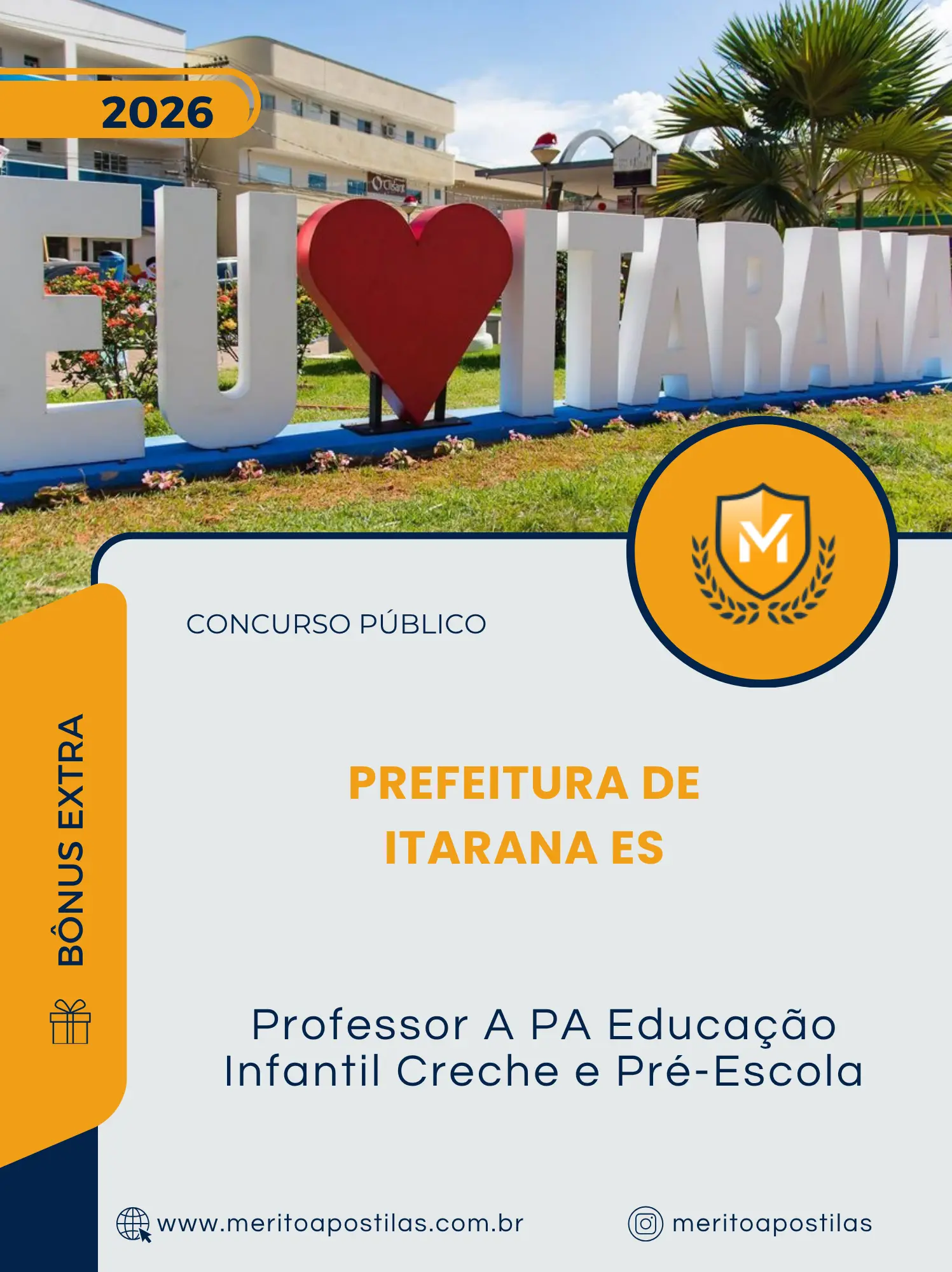 Apostila Professor A PA Educação Infantil Creche e Pré Escola Prefeitura de Itarana ES 2026