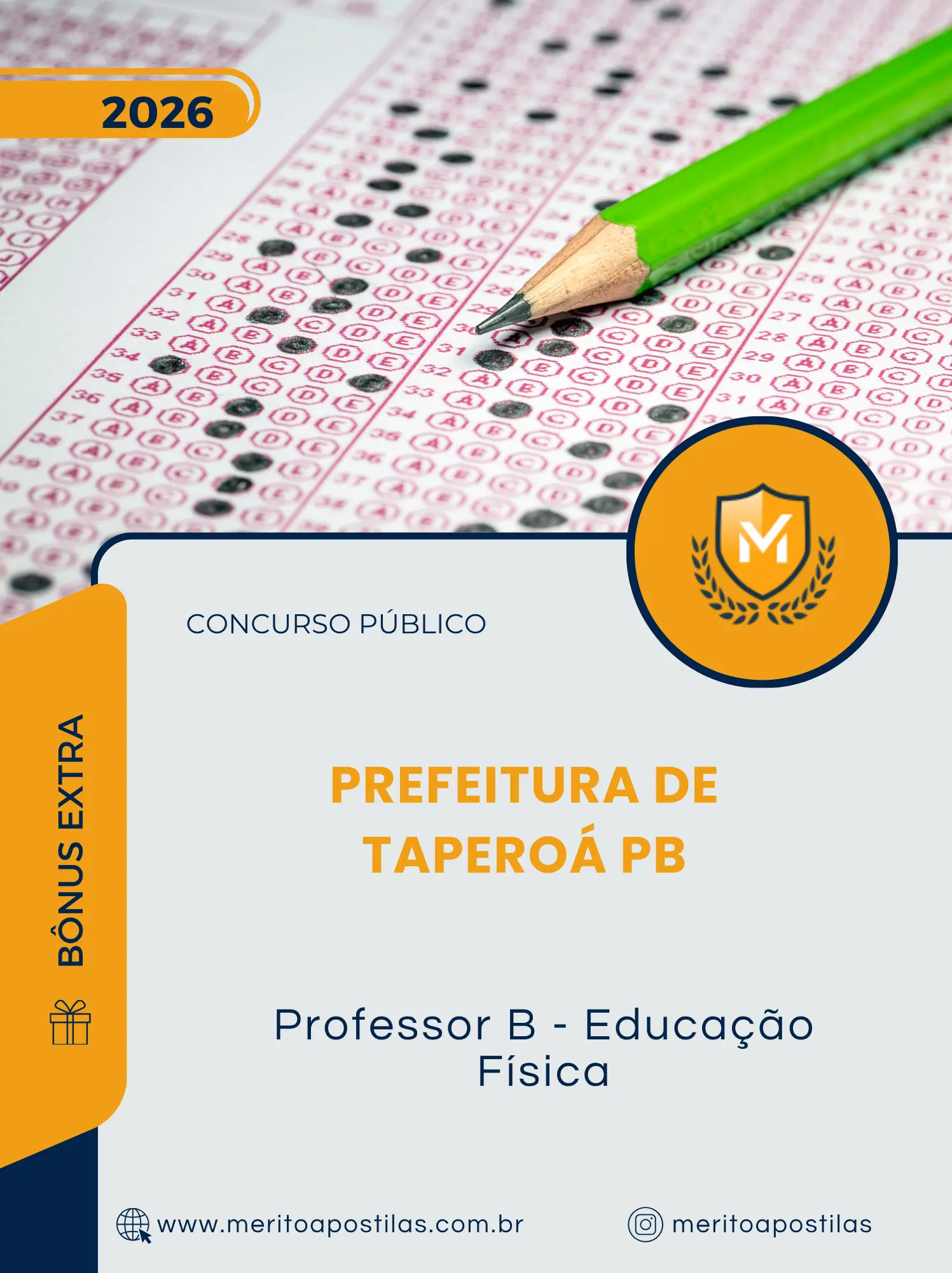 Apostila Professor B Educação Física Prefeitura de Taperoá PB 2026