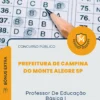 Apostila Professor De Educação Básica I Prefeitura de Campina do Monte Alegre SP 2026