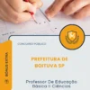 Apostila Professor De Educação Básica II Ciências Prefeitura de Boituva SP 2026