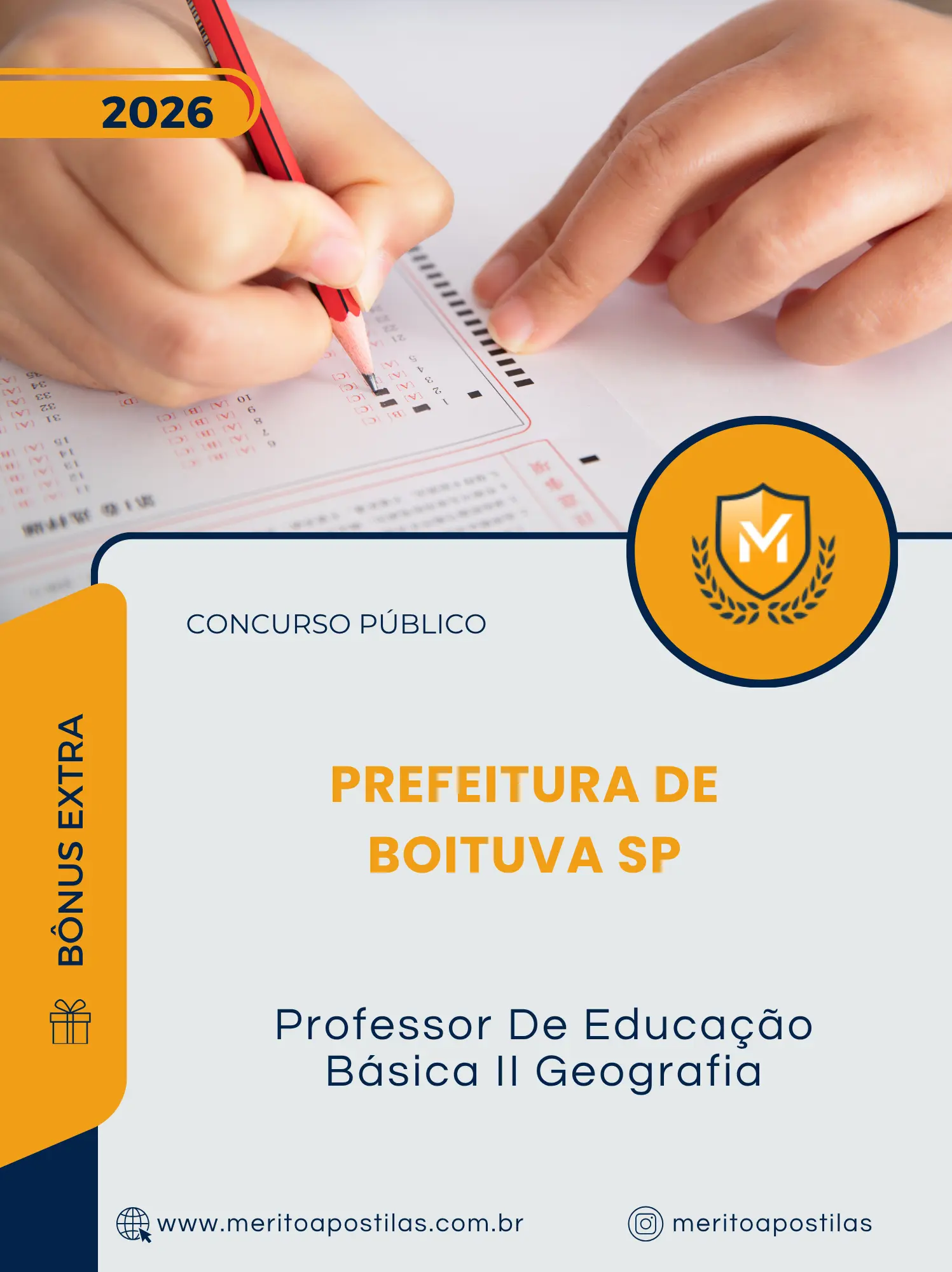 Apostila Professor De Educação Básica II Geografia Prefeitura de Boituva SP 2026