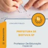 Apostila Professor De Educação Especial Prefeitura de Boituva SP 2026