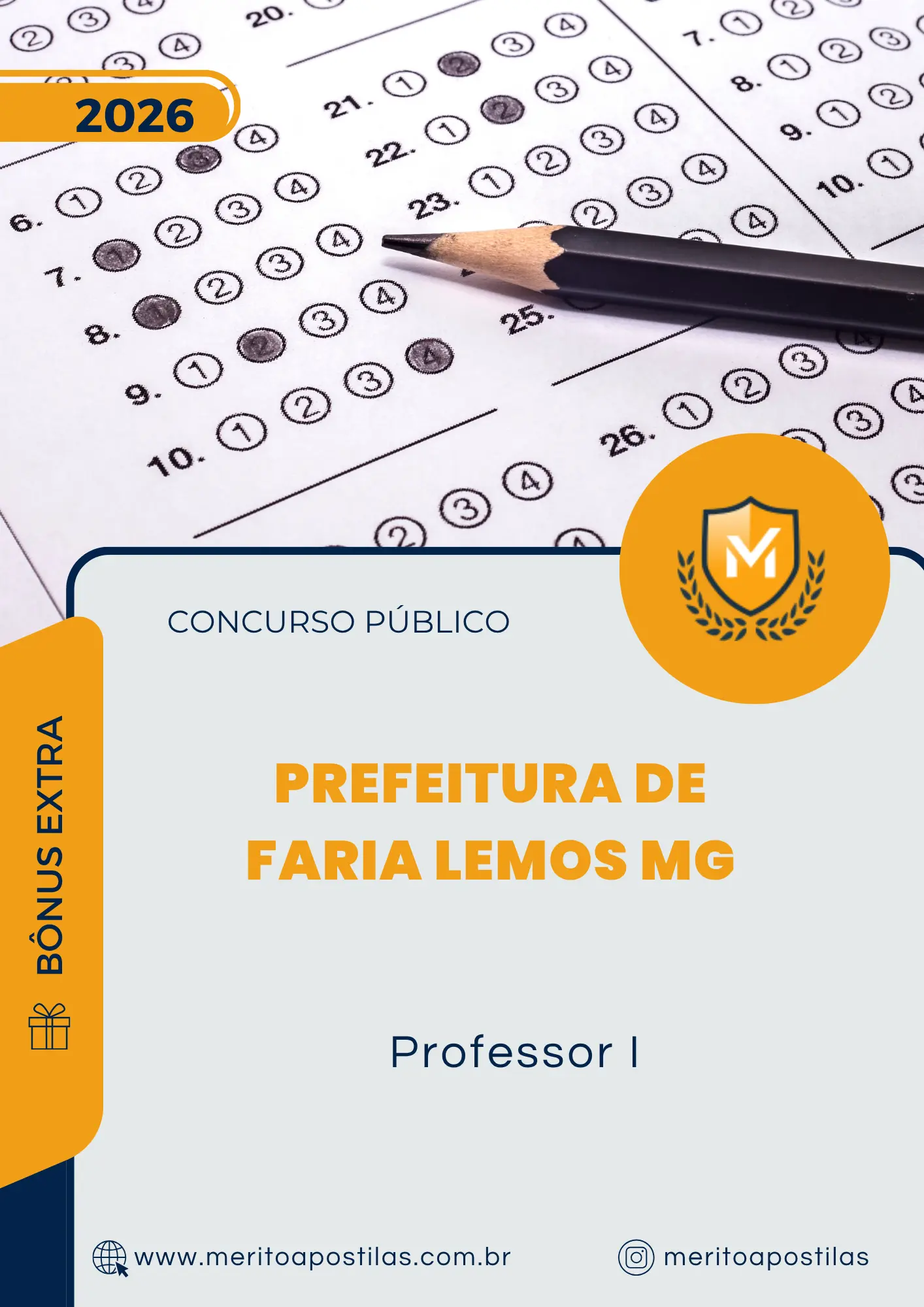 Apostila Professor I Prefeitura de Faria Lemos MG 2026