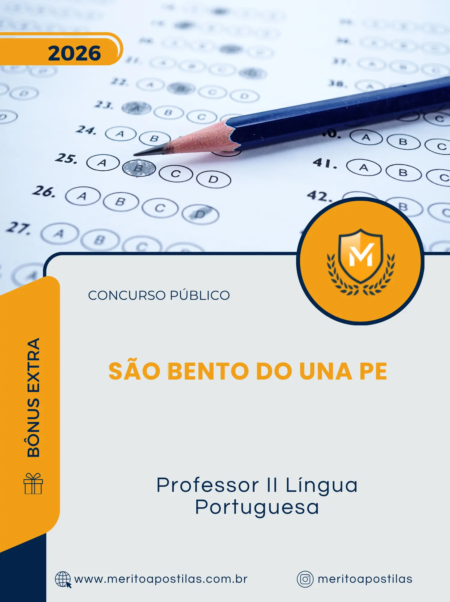 Apostila Professor II Língua Portuguesa Concurso Público Secretaria de Educação de São Bento do Una PE 2026