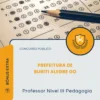 Apostila Professor Nível III Pedagogia Prefeitura de Buriti Alegre GO 2026