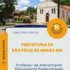 Apostila Professor de Atendimento Educacional Especializado Prefeitura de São Félix de Minas MG 2026