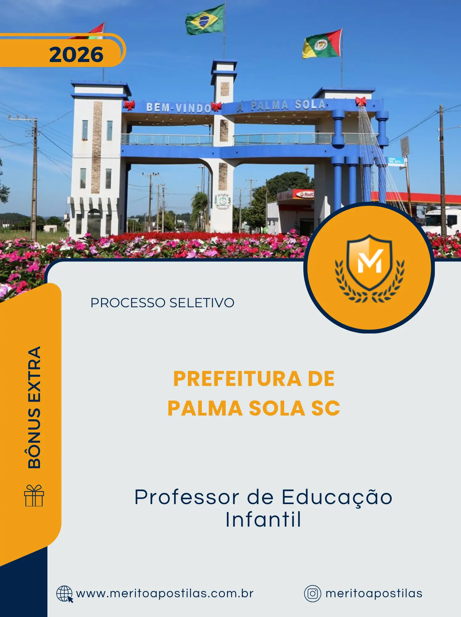 Apostila Professor de Educação Infantil Prefeitura de Palma Sola SC 2026