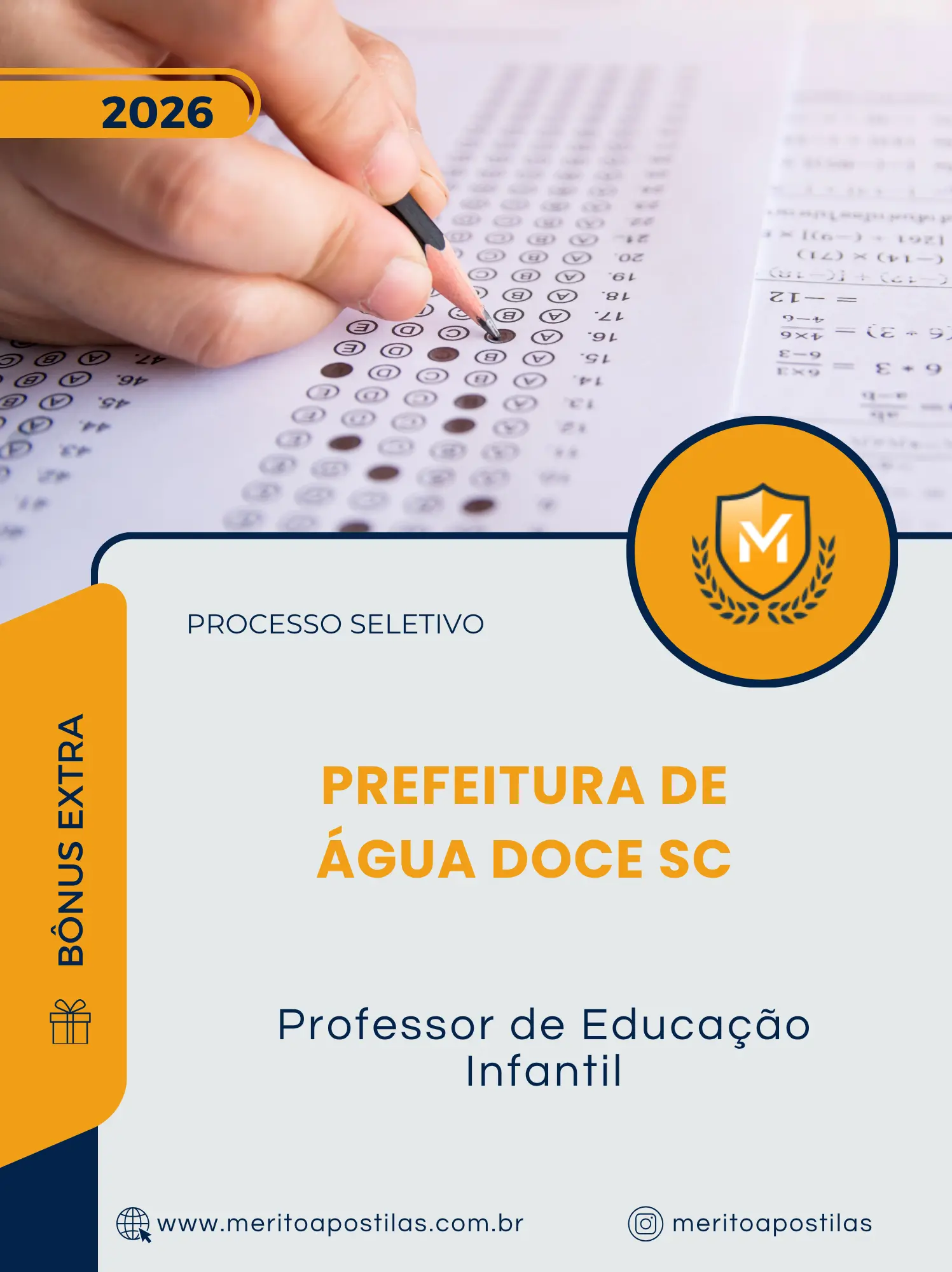Apostila Professor de Educação Infantil Prefeitura de Água Doce SC 2026