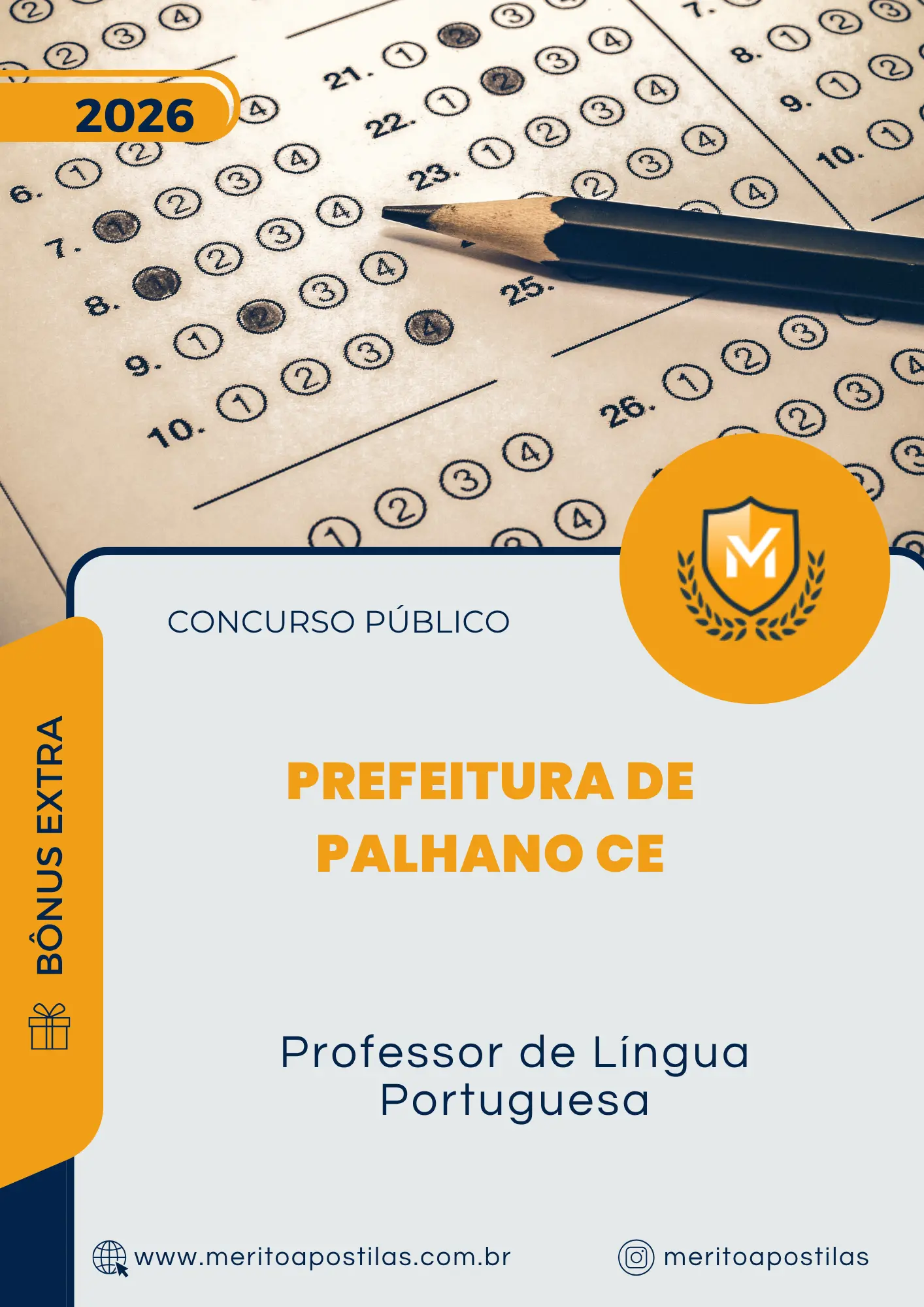 Apostila Professor de Língua Portuguesa Prefeitura de Palhano CE 2026