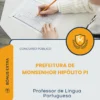 Apostila Professor de Língua Portuguesa Prefeitura de Monsenhor Hipólito PI 2026