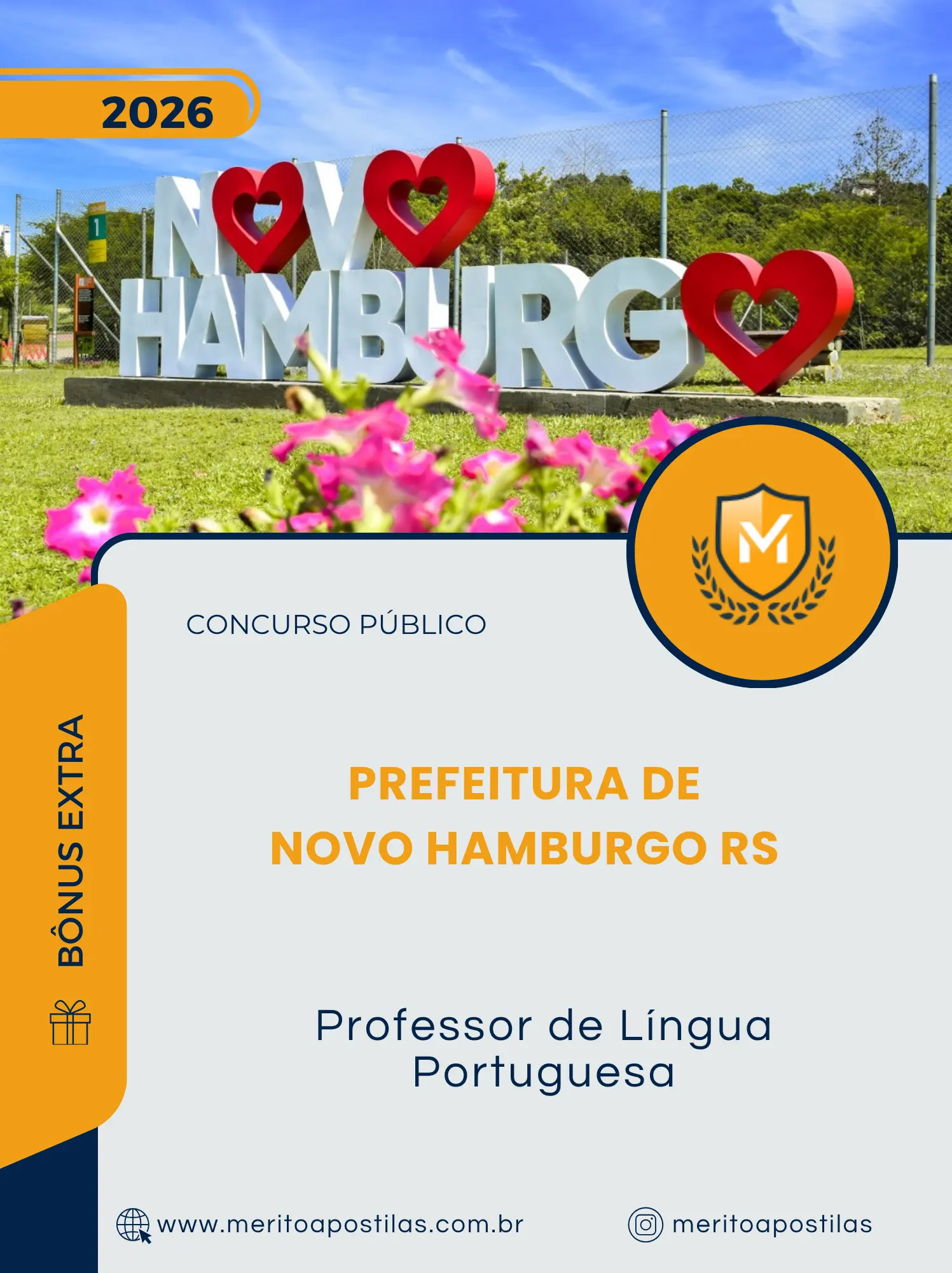 Apostila Professor de Língua Portuguesa Prefeitura de Novo Hamburgo RS 2026