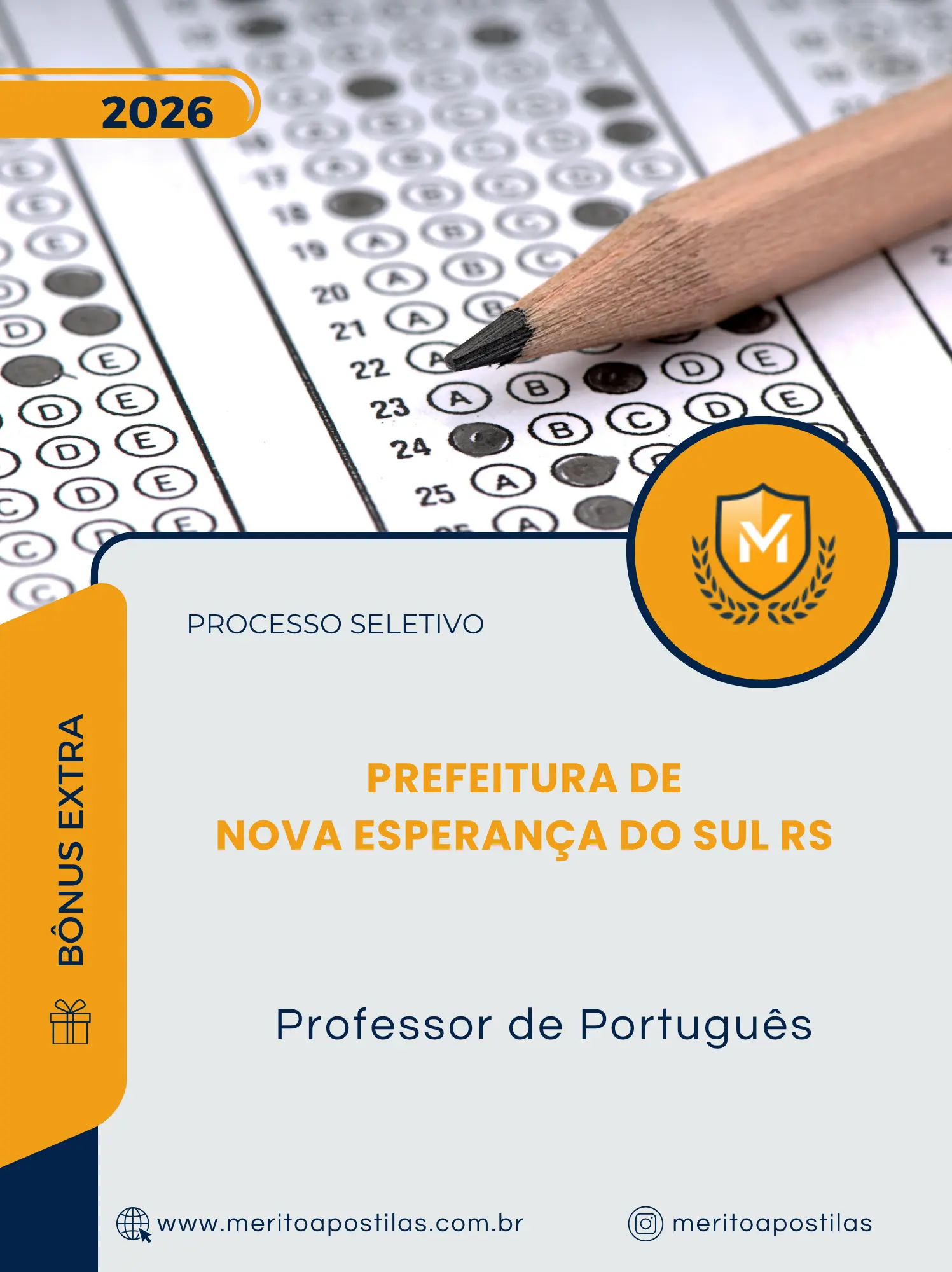 Apostila Professor de Português Prefeitura de Nova Esperança do Sul RS 2026