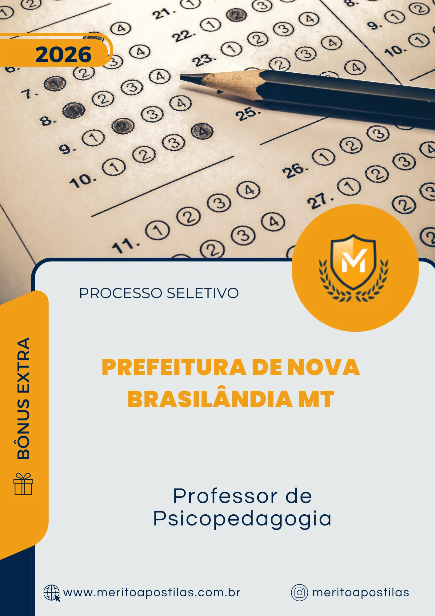 Apostila Professor de Psicopedagogia Prefeitura de Nova Brasilândia MT 2026