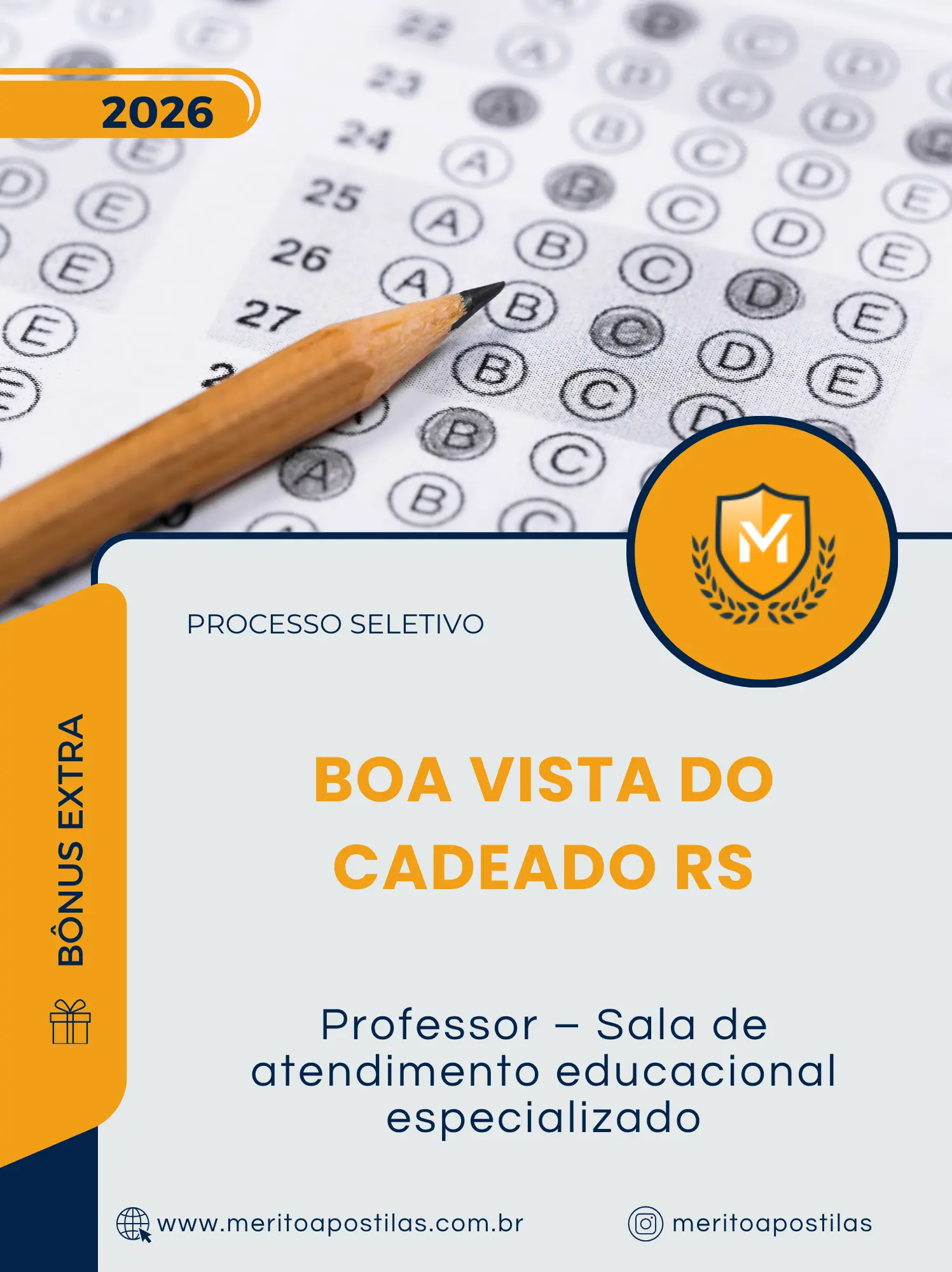Apostila Professor Sala De Atendimento Educacional Especializado Prefeitura de Boa Vista do Cadeado RS 2026
