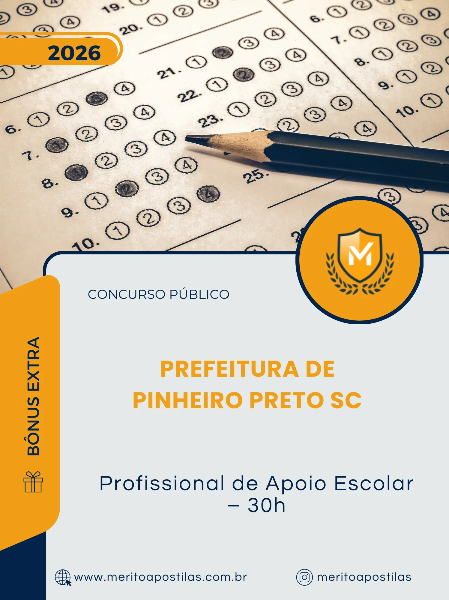 Apostila Profissional de Apoio Escolar 30h Prefeitura de Pinheiro Preto SC 2026