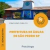 Apostila Psicólogo Prefeitura de Águas de São Pedro SP 2026