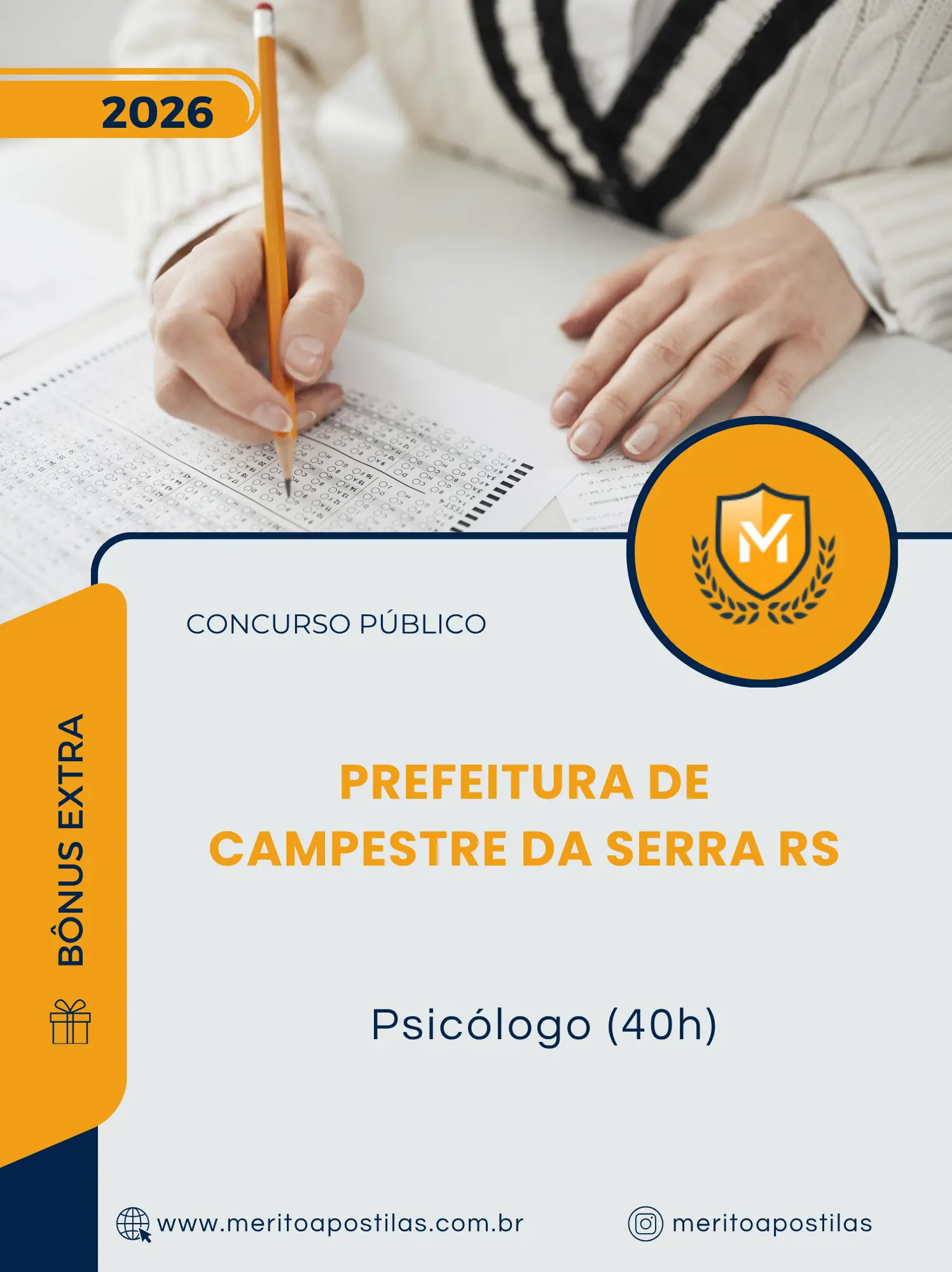 Apostila Psicólogo 40h Prefeitura de Campestre da Serra RS 2026