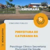 Apostila Psicólogo Clínico Secretaria Municipal De Saúde Prefeitura de Caturama BA 2026