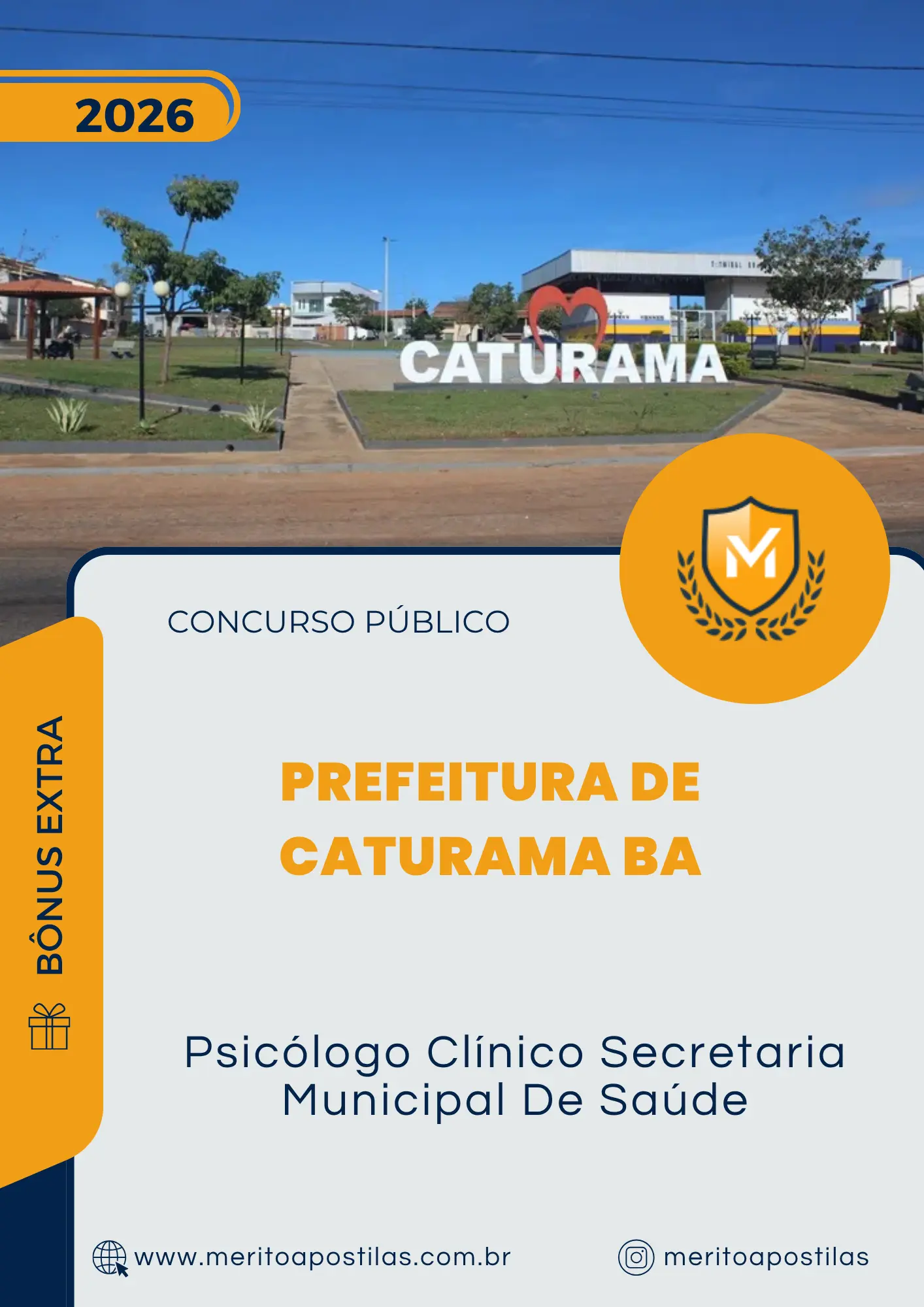 Apostila Psicólogo Clínico Secretaria Municipal De Saúde Prefeitura de Caturama BA 2026
