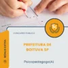 Apostila Psicopedagogo A Prefeitura de Boituva SP 2026