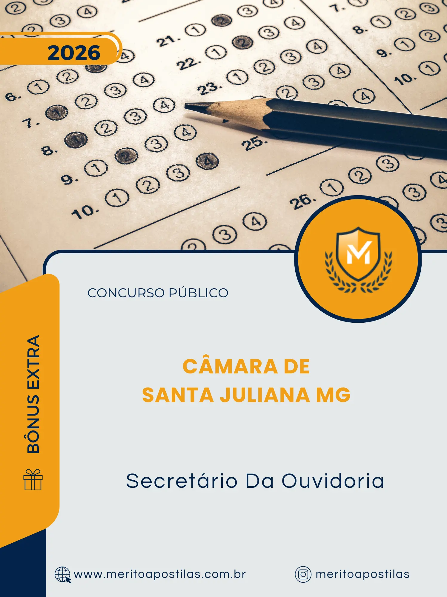 Apostila Secretário Da Ouvidoria Câmara de Santa Juliana MG 2026