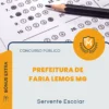 Apostila Servente Escolar Prefeitura de Faria Lemos MG 2026