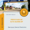 Apostila Serviços Gerais Feminino Prefeitura de Alto Alegre SP 2026