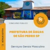 Apostila Serviços Gerais Masculino Prefeitura de Águas de São Pedro SP 2026