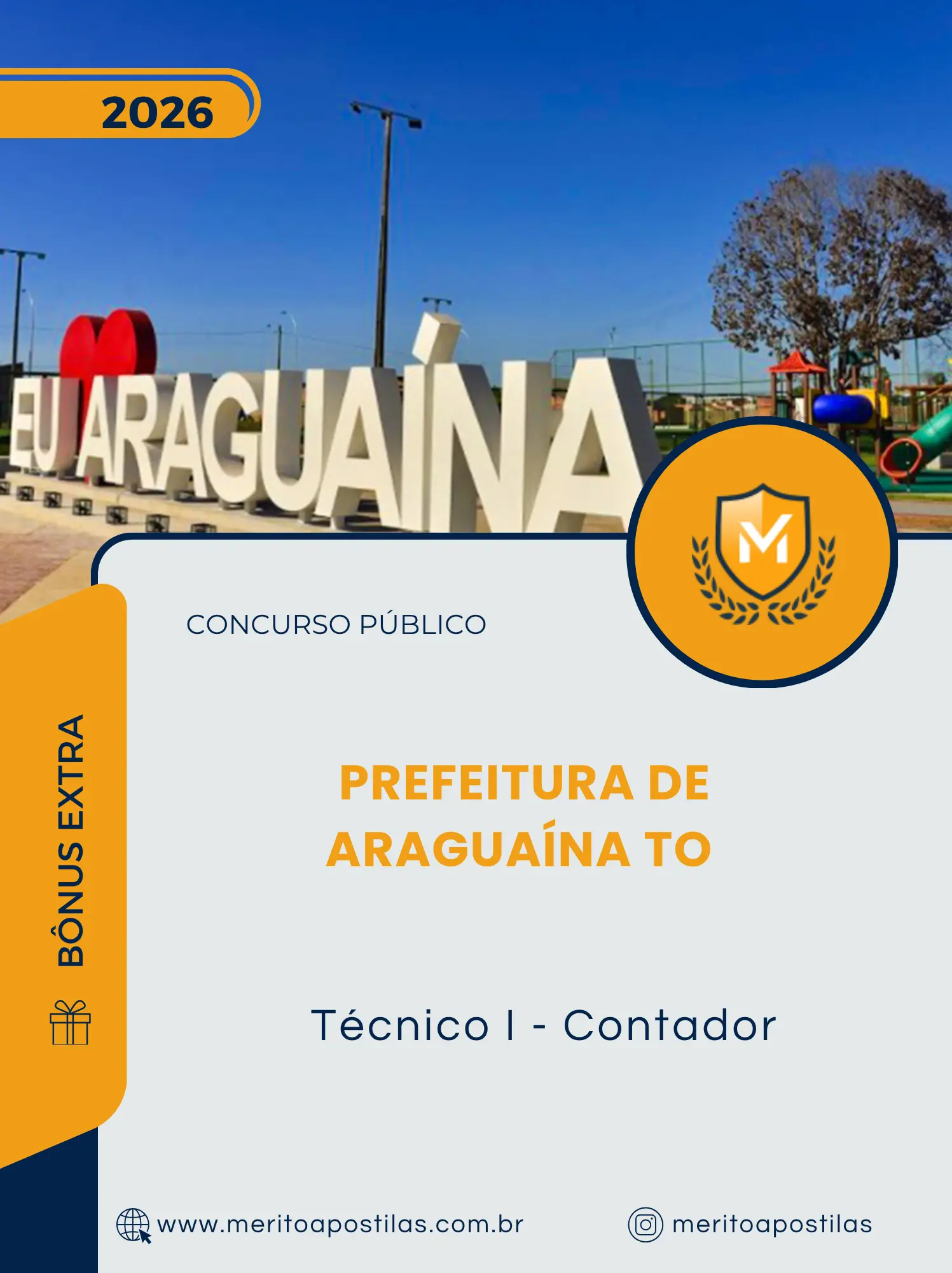 Apostila Técnico I Contador Prefeitura de Araguaína TO 2026